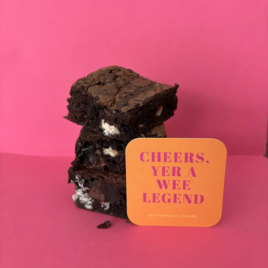 Wee Mucker triple chocolate fudge brownies